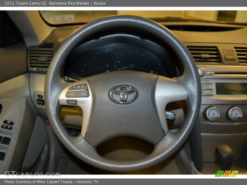 Barcelona Red Metallic / Bisque 2011 Toyota Camry LE