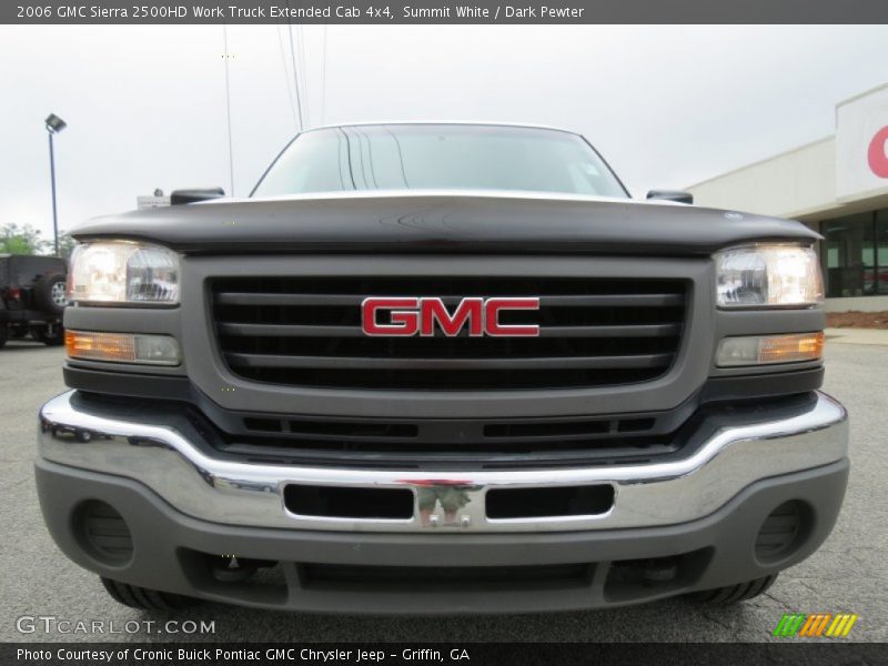 Summit White / Dark Pewter 2006 GMC Sierra 2500HD Work Truck Extended Cab 4x4