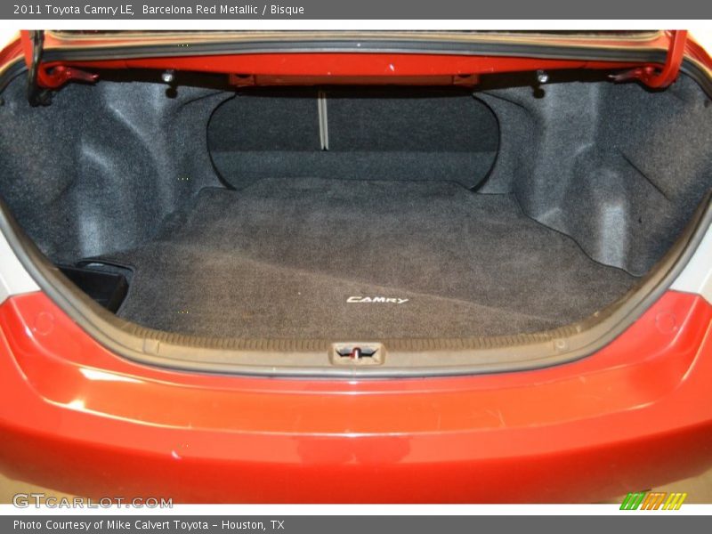 Barcelona Red Metallic / Bisque 2011 Toyota Camry LE