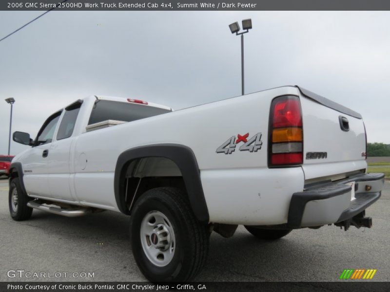 Summit White / Dark Pewter 2006 GMC Sierra 2500HD Work Truck Extended Cab 4x4