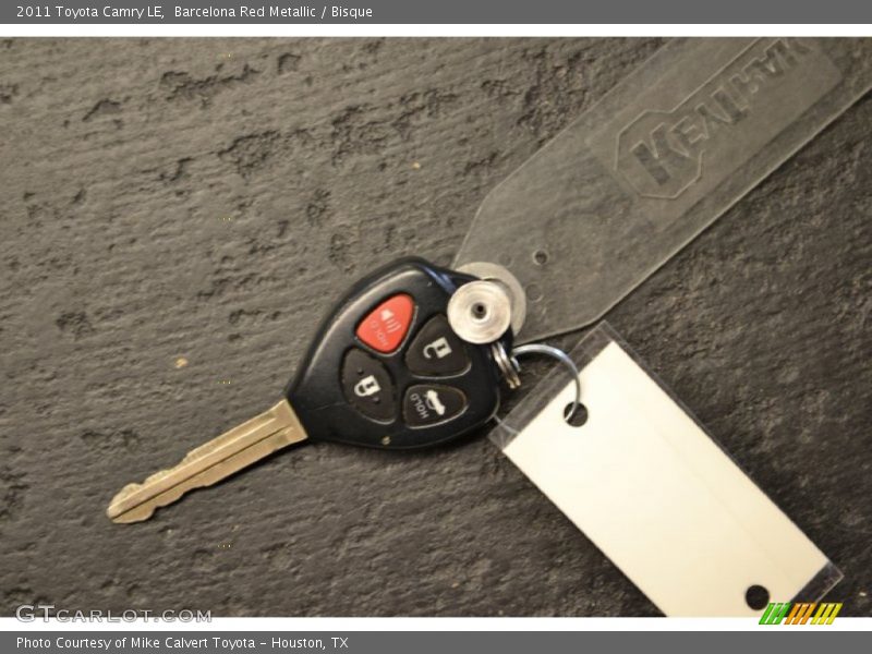 Barcelona Red Metallic / Bisque 2011 Toyota Camry LE