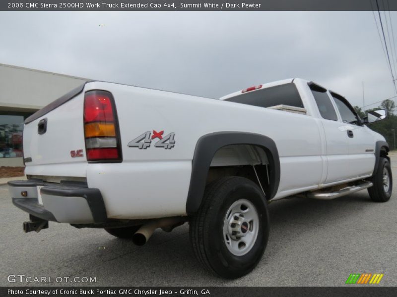Summit White / Dark Pewter 2006 GMC Sierra 2500HD Work Truck Extended Cab 4x4