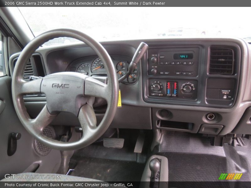 Summit White / Dark Pewter 2006 GMC Sierra 2500HD Work Truck Extended Cab 4x4