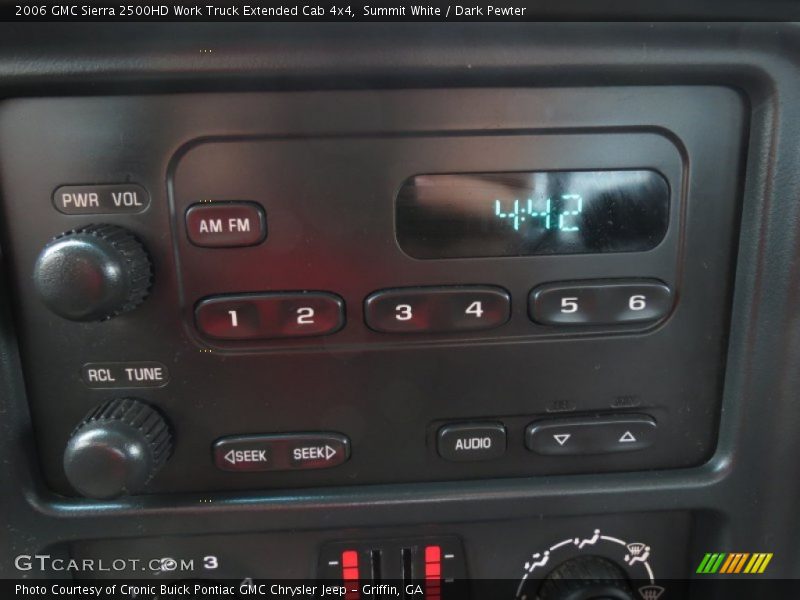 Summit White / Dark Pewter 2006 GMC Sierra 2500HD Work Truck Extended Cab 4x4