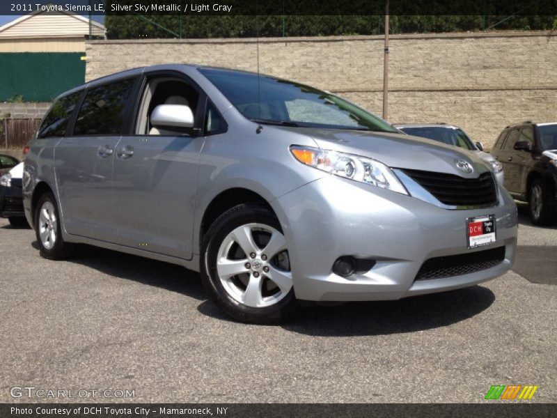 Silver Sky Metallic / Light Gray 2011 Toyota Sienna LE