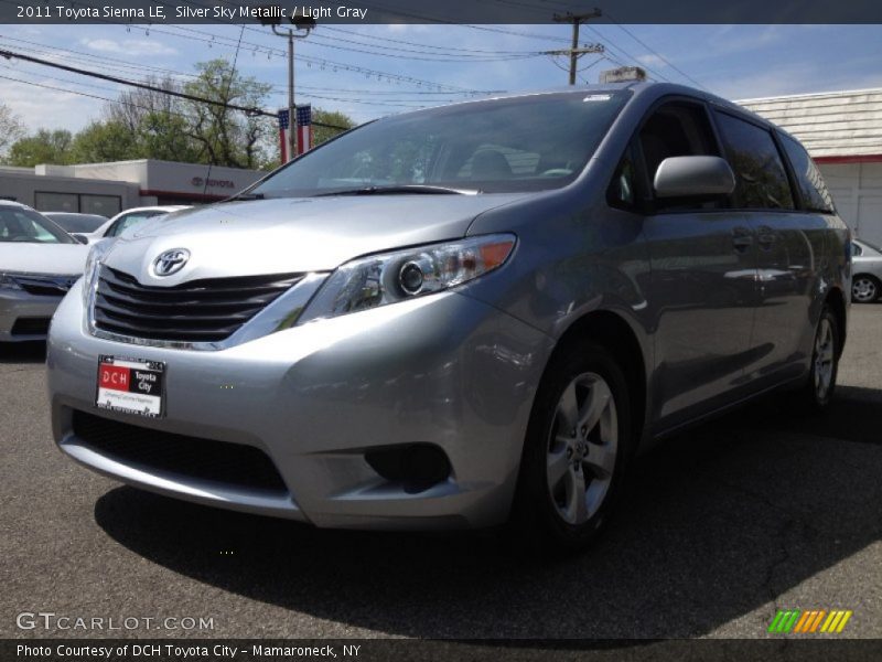 Silver Sky Metallic / Light Gray 2011 Toyota Sienna LE