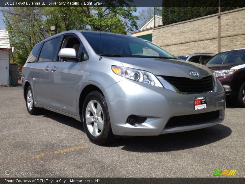 Silver Sky Metallic / Light Gray 2011 Toyota Sienna LE