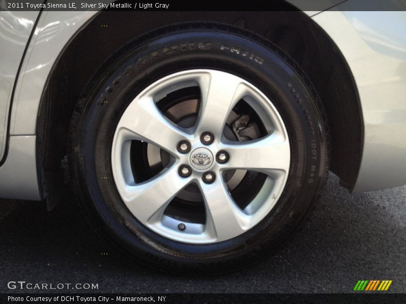 Silver Sky Metallic / Light Gray 2011 Toyota Sienna LE