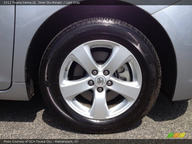 Silver Sky Metallic / Light Gray 2011 Toyota Sienna LE