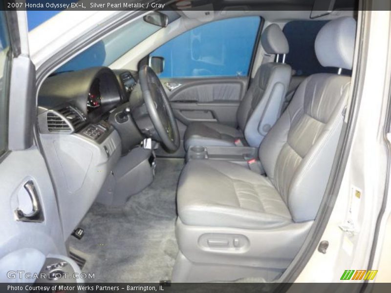 Silver Pearl Metallic / Gray 2007 Honda Odyssey EX-L