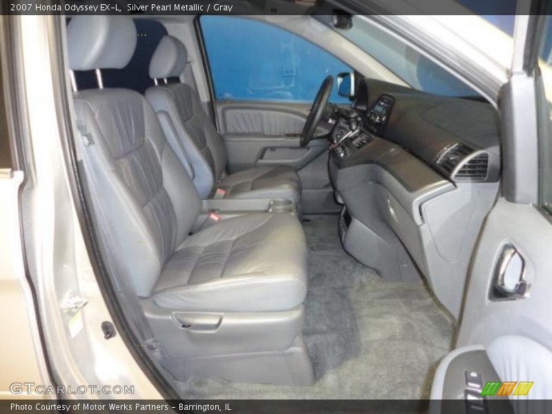Silver Pearl Metallic / Gray 2007 Honda Odyssey EX-L