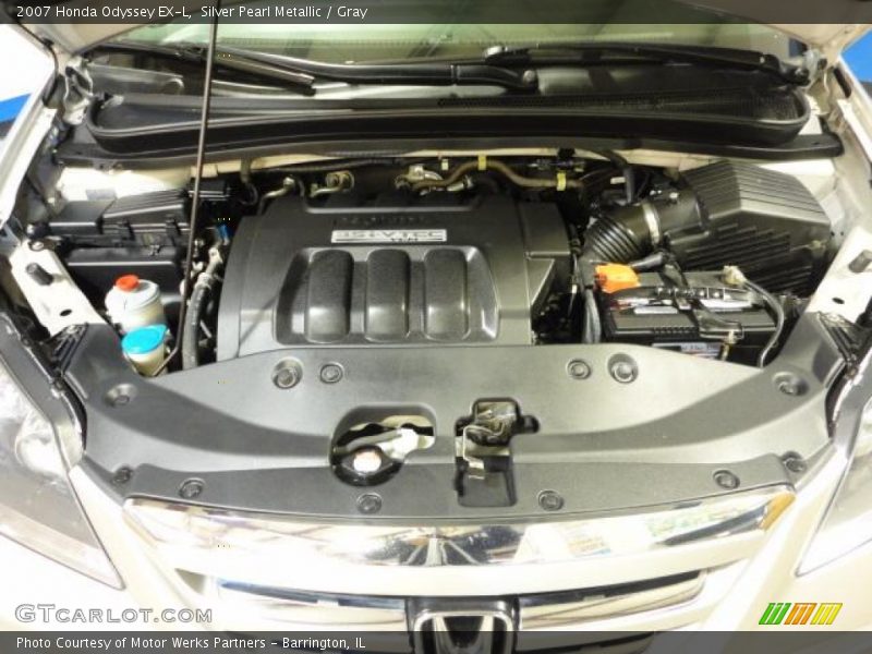 Silver Pearl Metallic / Gray 2007 Honda Odyssey EX-L