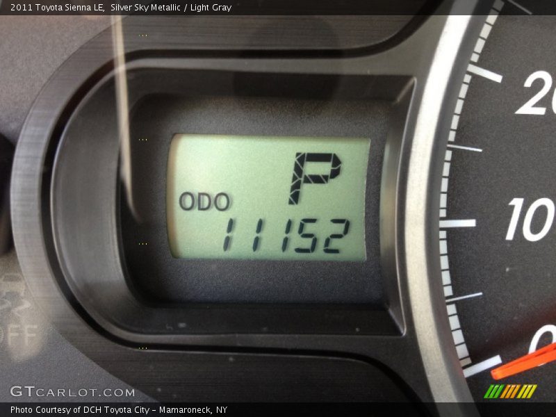 Silver Sky Metallic / Light Gray 2011 Toyota Sienna LE
