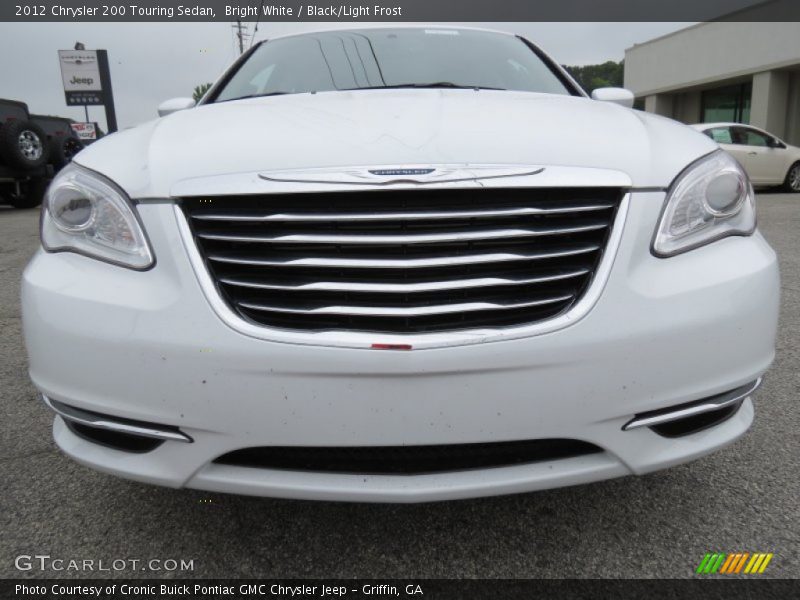 Bright White / Black/Light Frost 2012 Chrysler 200 Touring Sedan