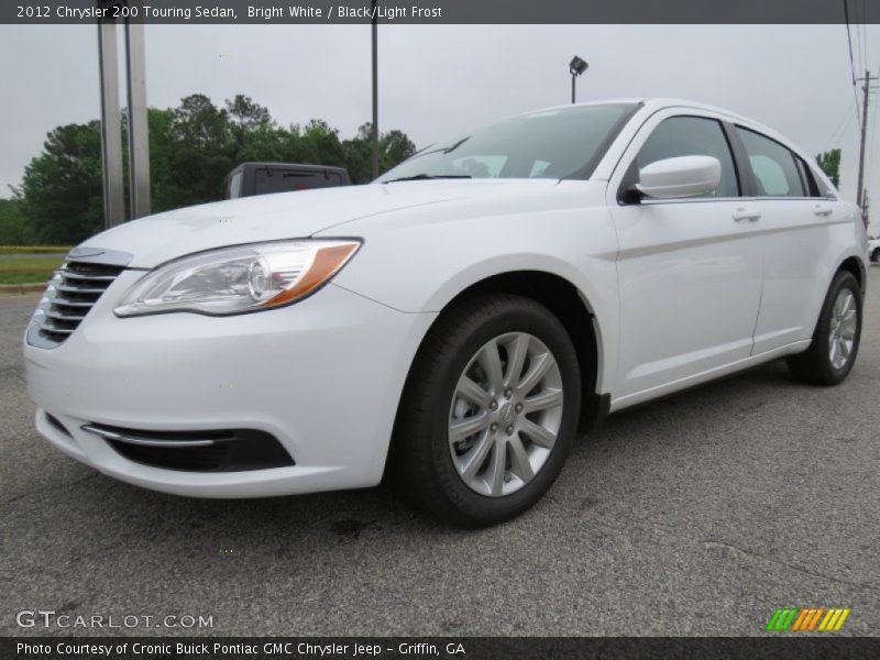 Bright White / Black/Light Frost 2012 Chrysler 200 Touring Sedan