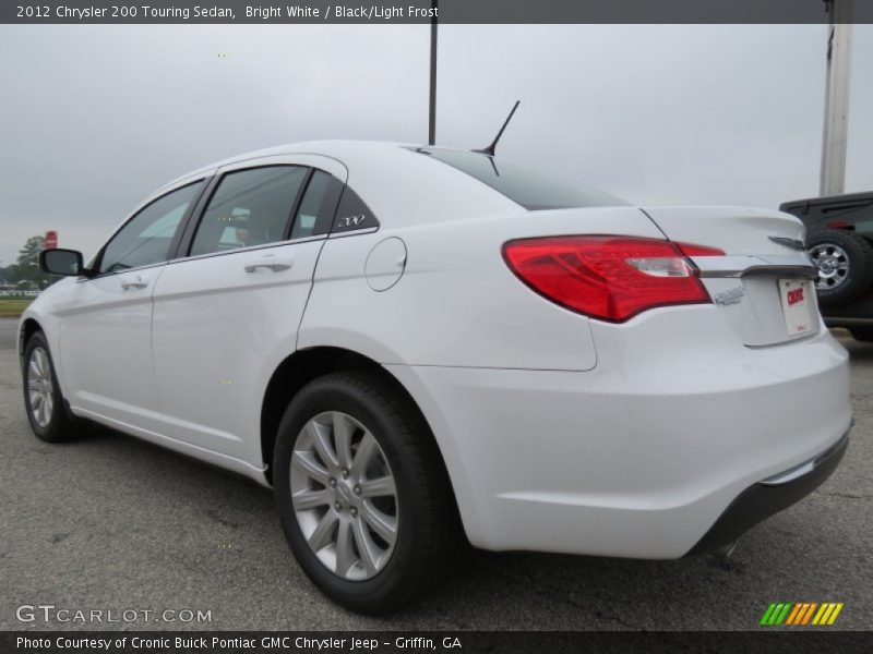 Bright White / Black/Light Frost 2012 Chrysler 200 Touring Sedan