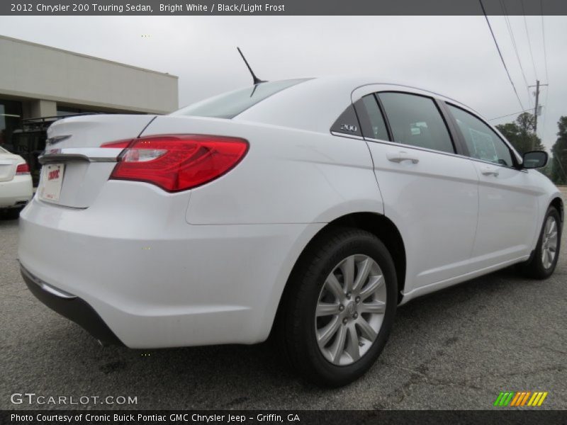 Bright White / Black/Light Frost 2012 Chrysler 200 Touring Sedan