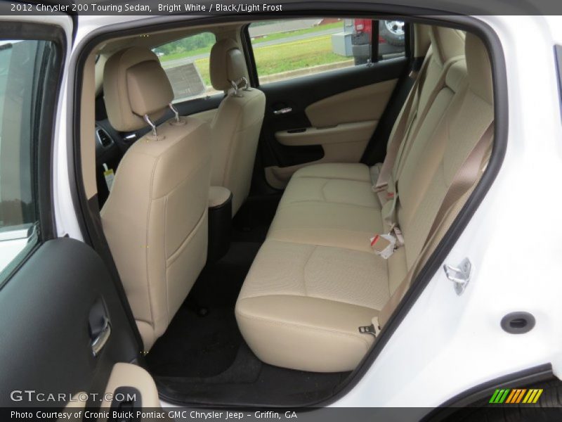 Bright White / Black/Light Frost 2012 Chrysler 200 Touring Sedan
