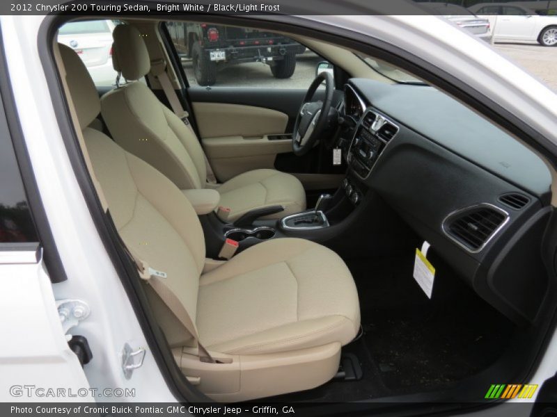 Bright White / Black/Light Frost 2012 Chrysler 200 Touring Sedan