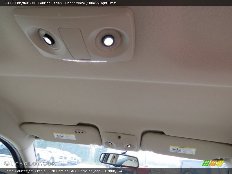 Bright White / Black/Light Frost 2012 Chrysler 200 Touring Sedan