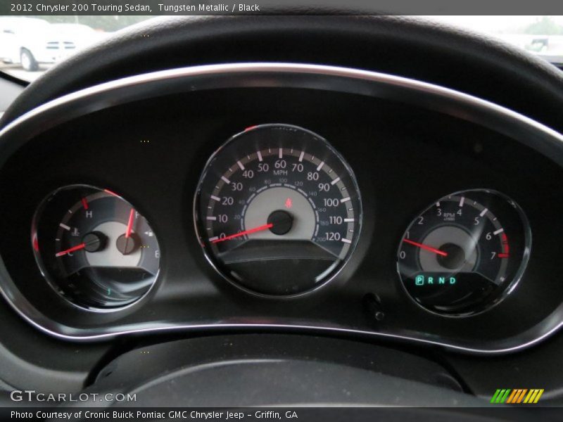 Tungsten Metallic / Black 2012 Chrysler 200 Touring Sedan
