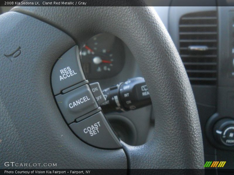 Claret Red Metallic / Gray 2008 Kia Sedona LX
