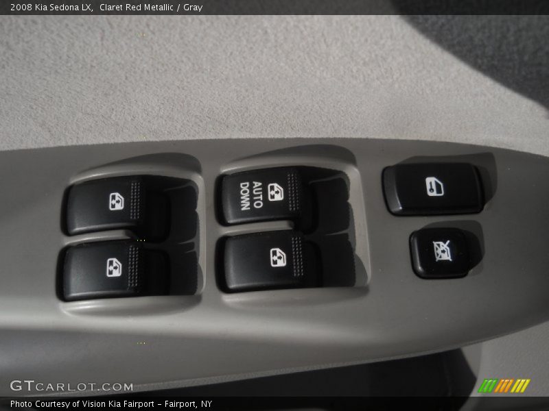 Claret Red Metallic / Gray 2008 Kia Sedona LX