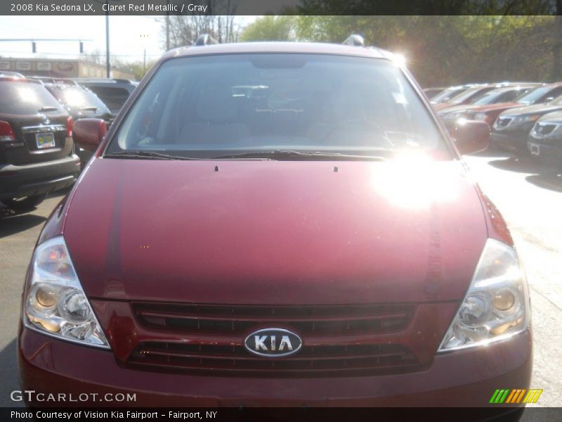 Claret Red Metallic / Gray 2008 Kia Sedona LX