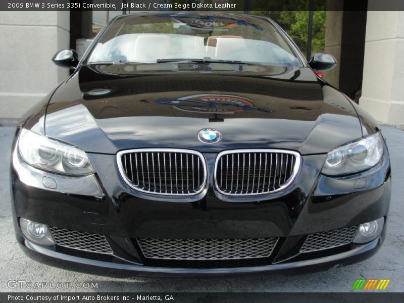 Jet Black / Cream Beige Dakota Leather 2009 BMW 3 Series 335i Convertible