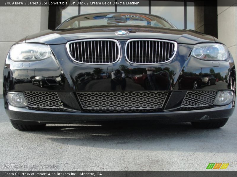 Jet Black / Cream Beige Dakota Leather 2009 BMW 3 Series 335i Convertible
