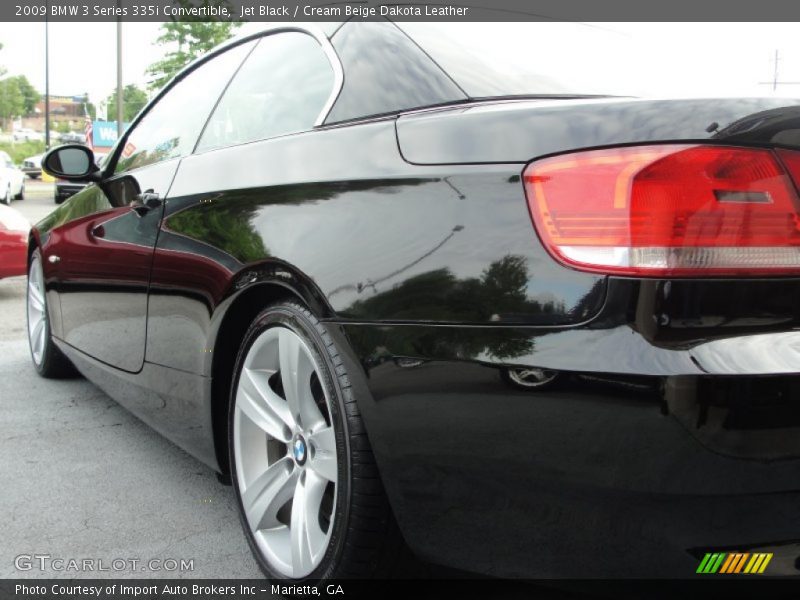 Jet Black / Cream Beige Dakota Leather 2009 BMW 3 Series 335i Convertible