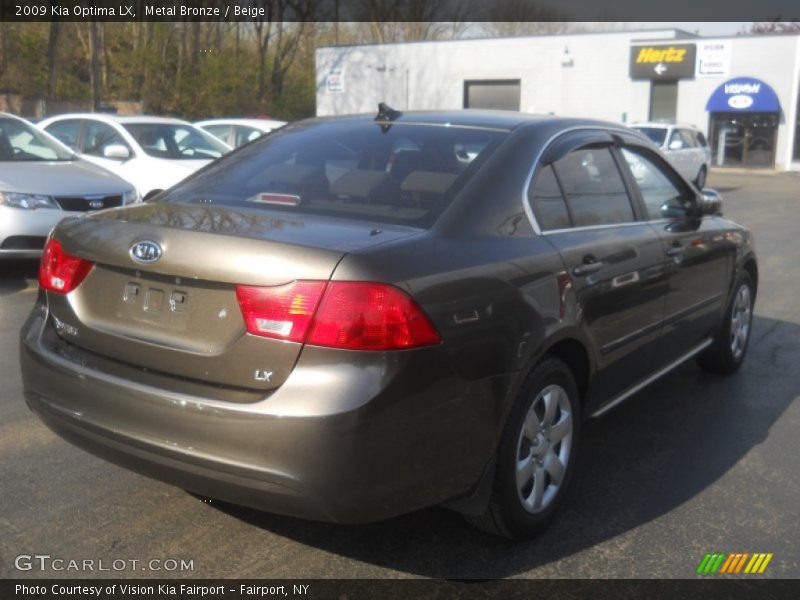 Metal Bronze / Beige 2009 Kia Optima LX
