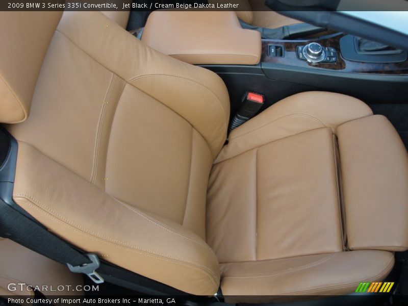 Jet Black / Cream Beige Dakota Leather 2009 BMW 3 Series 335i Convertible