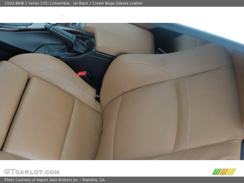 Jet Black / Cream Beige Dakota Leather 2009 BMW 3 Series 335i Convertible