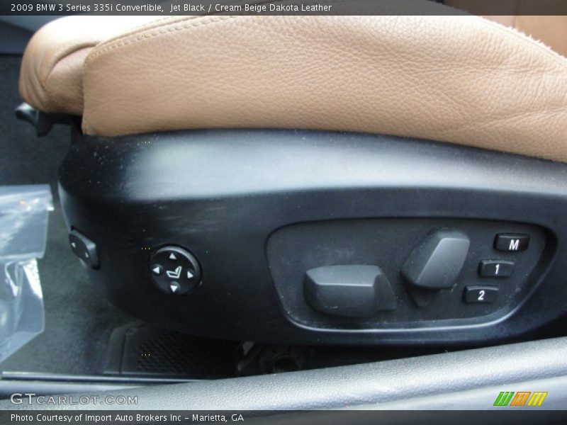 Jet Black / Cream Beige Dakota Leather 2009 BMW 3 Series 335i Convertible