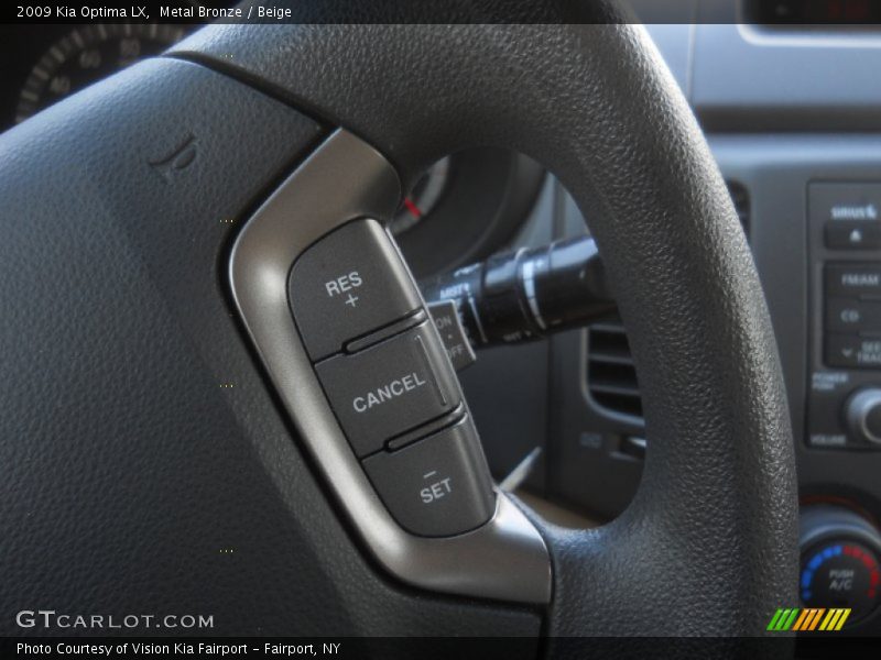 Metal Bronze / Beige 2009 Kia Optima LX