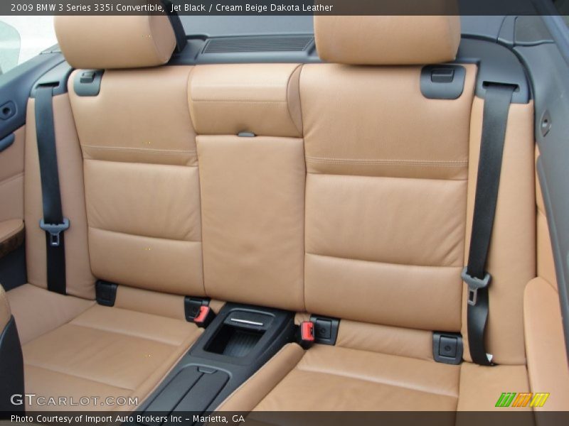 Jet Black / Cream Beige Dakota Leather 2009 BMW 3 Series 335i Convertible