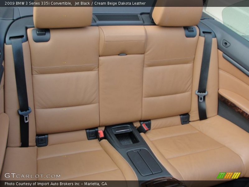 Jet Black / Cream Beige Dakota Leather 2009 BMW 3 Series 335i Convertible