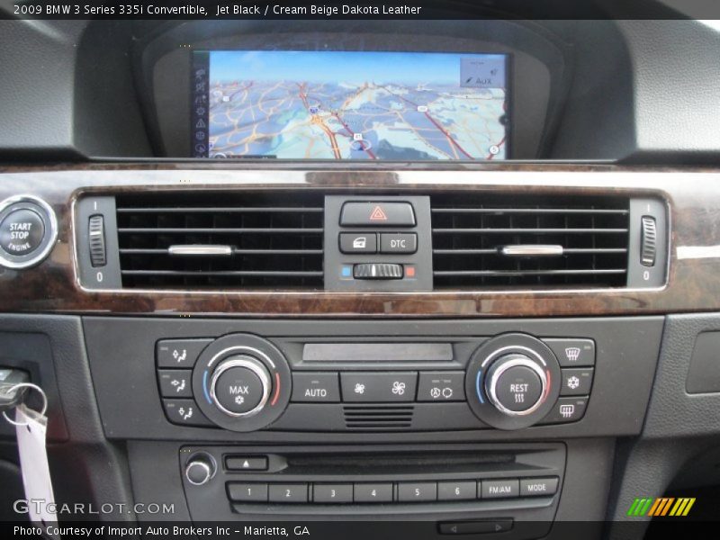 Jet Black / Cream Beige Dakota Leather 2009 BMW 3 Series 335i Convertible