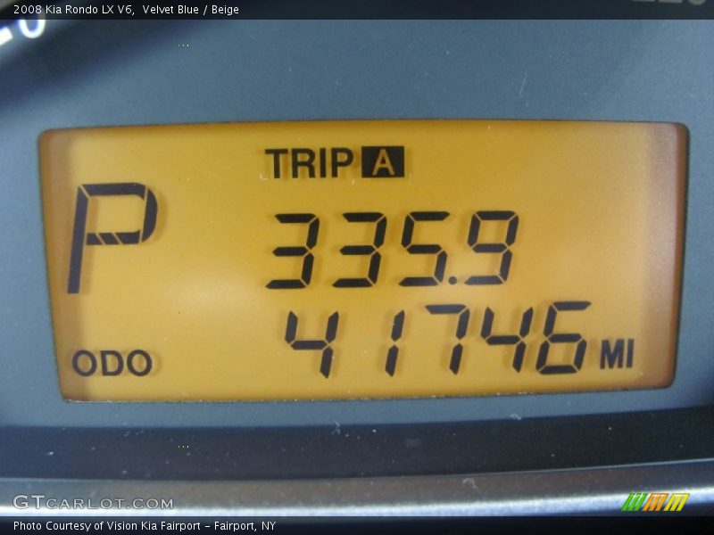 Velvet Blue / Beige 2008 Kia Rondo LX V6