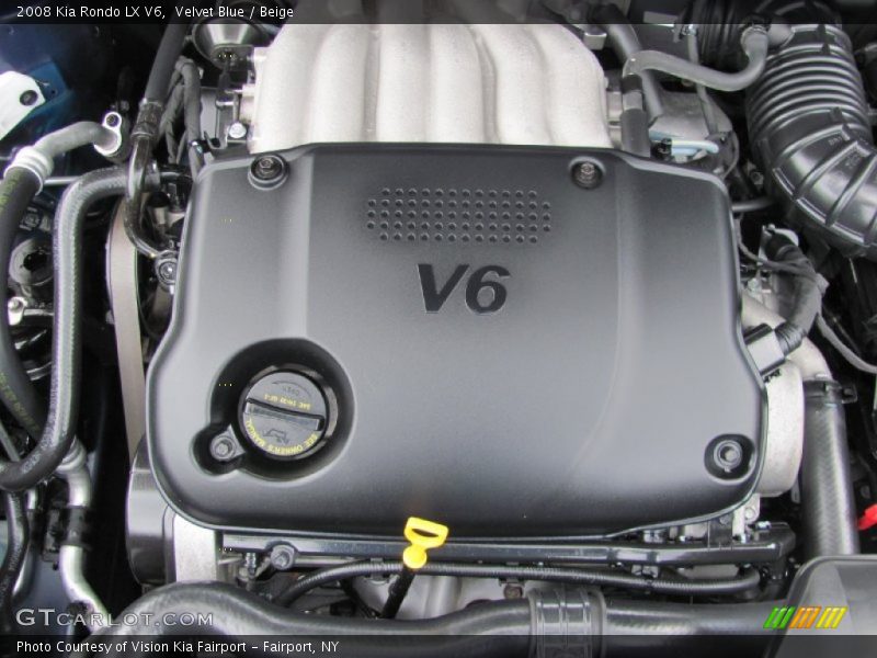 Velvet Blue / Beige 2008 Kia Rondo LX V6