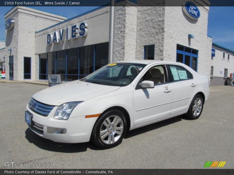 White Suede / Camel 2009 Ford Fusion SEL