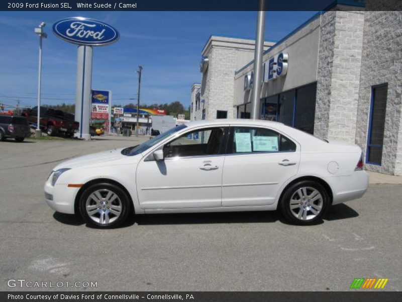White Suede / Camel 2009 Ford Fusion SEL