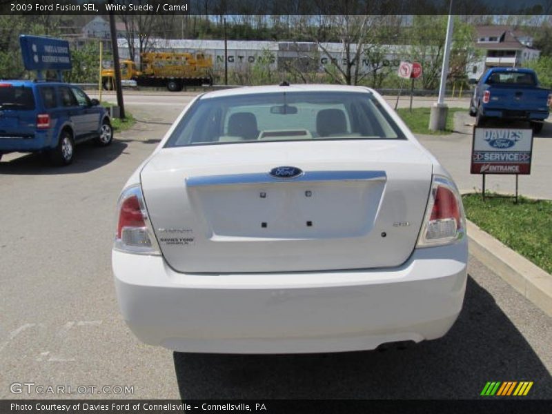 White Suede / Camel 2009 Ford Fusion SEL