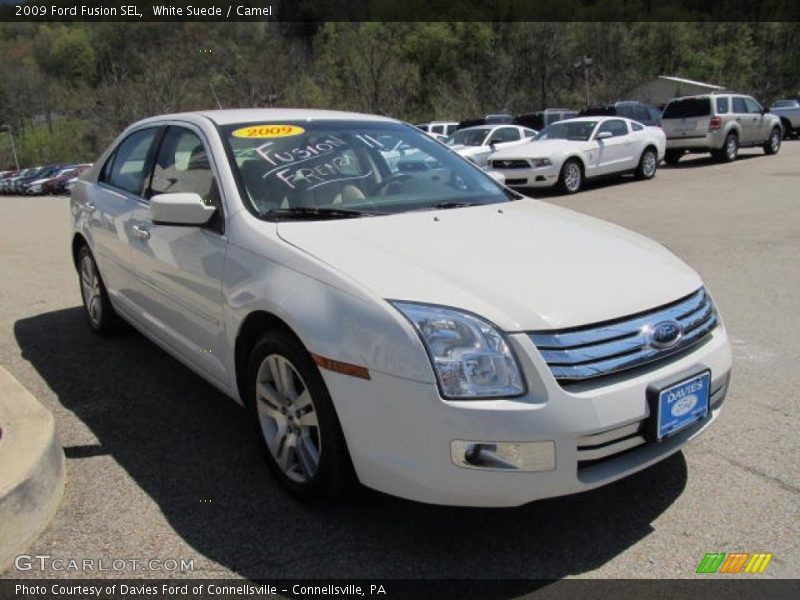 White Suede / Camel 2009 Ford Fusion SEL