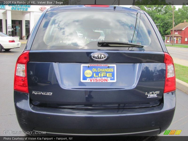 Velvet Blue / Beige 2008 Kia Rondo LX V6