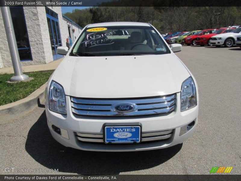 White Suede / Camel 2009 Ford Fusion SEL