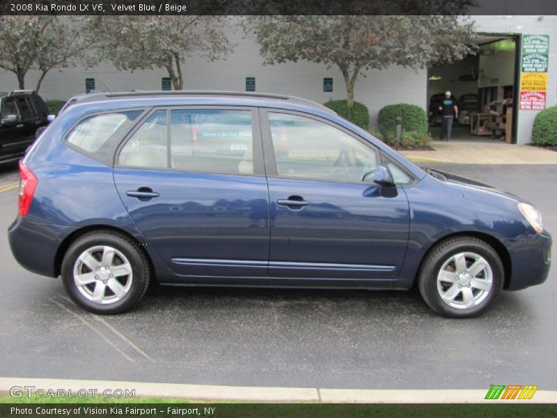 Velvet Blue / Beige 2008 Kia Rondo LX V6