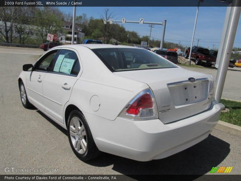 White Suede / Camel 2009 Ford Fusion SEL