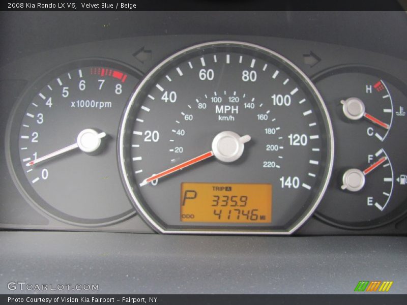 Velvet Blue / Beige 2008 Kia Rondo LX V6